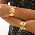 Retro-Simple-Style-Classic-Style-Flower-Butterfly-Iron-Wholesale-Bangle