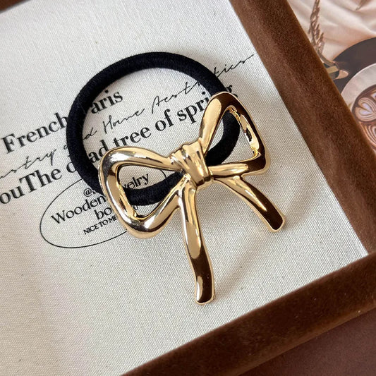 Women-s-IG-Style-Basic-Commute-Solid-Color-Bow-Knot-Alloy-Hair-Tie-4