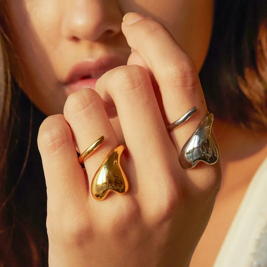 Wholesale-Jewelry-IG-Style-Heart-Shape-316-Stainless-Steel-18K-Gold-Plated-Plating-Open-Rings-4