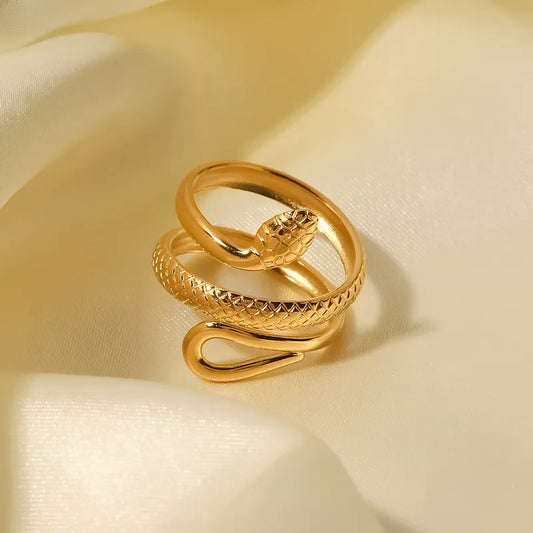 Wholesale-Jewelry-Fashion-Snake-304-Stainless-Steel-18K-Gold-Plated-Plating-Open-Ring-4