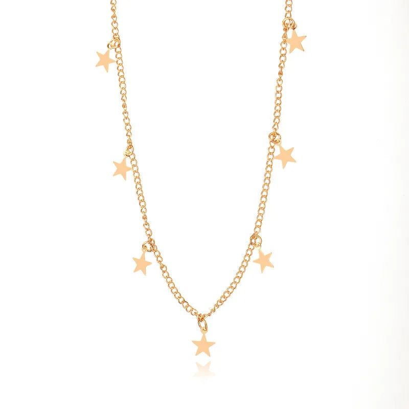 Simple-Style-Star-Alloy-Plating-Women-s-Necklace-4