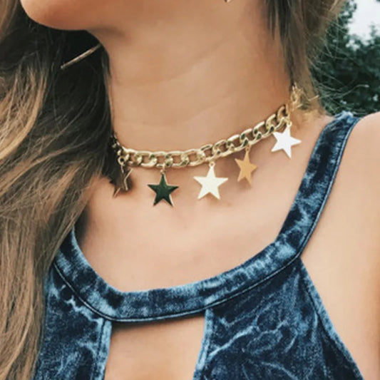Streetwear-Star-Alloy-Wholesale-Choker