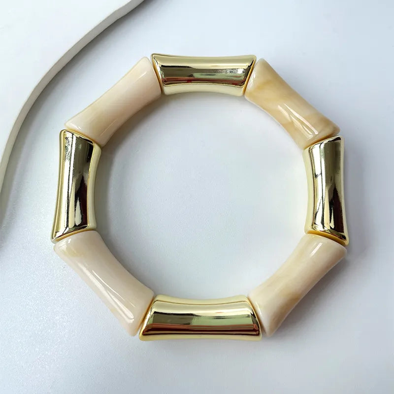 Hawaiian-Beach-Tropical-Semicircle-Arylic-Resin-Bangles-Wholesale-6