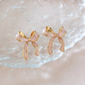 1-Pair-Princess-Cute-Bow-Knot-Alloy-Ear-Studs