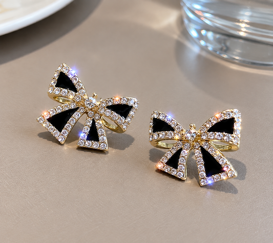 Black Bow Studs