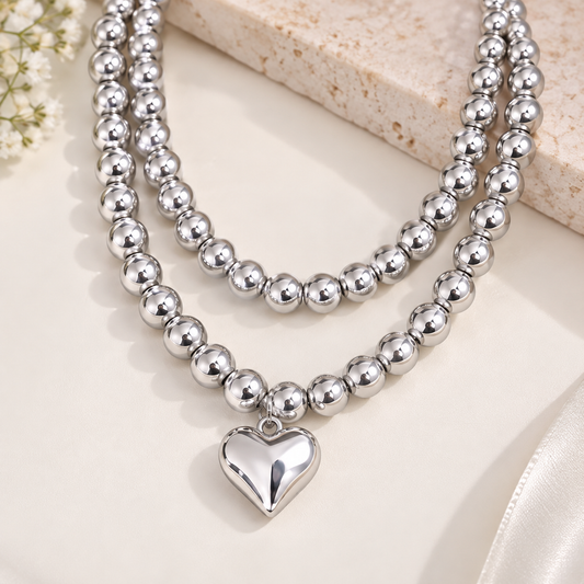 Chunky Big Heart Necklace