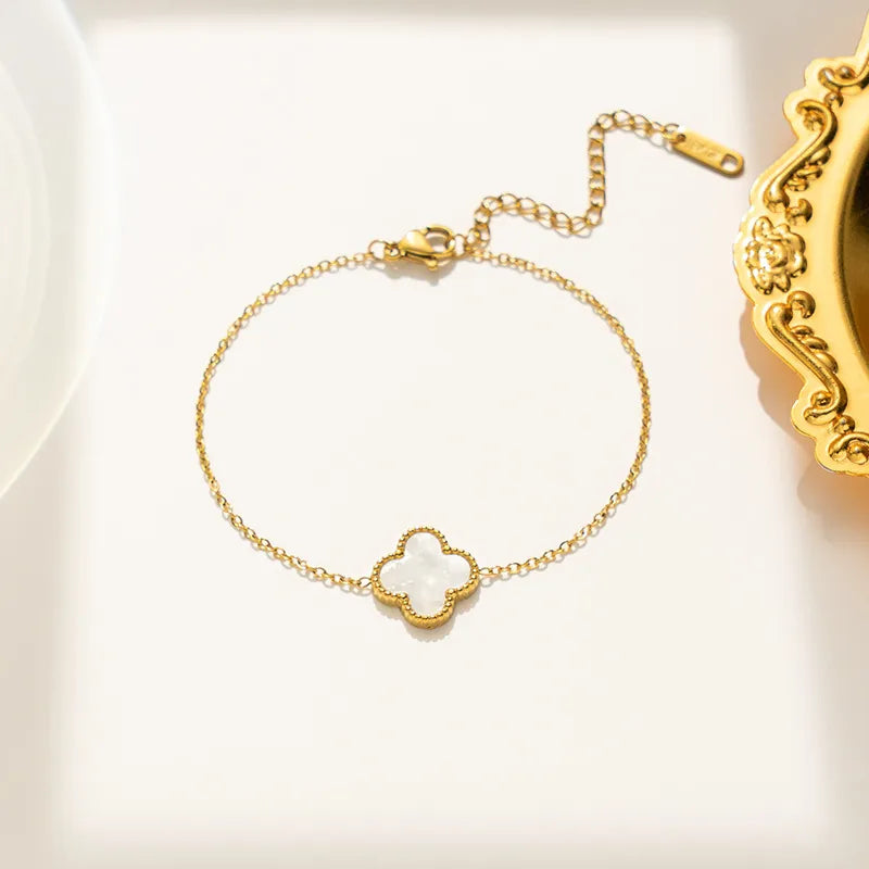 304-Stainless-Steel-18K-Gold-Plated-Elegant-Glam-Luxurious-Plating-Inlay-Four-Leaf-Clover-Acrylic-Rings-Bracelets-Necklace-2.webp