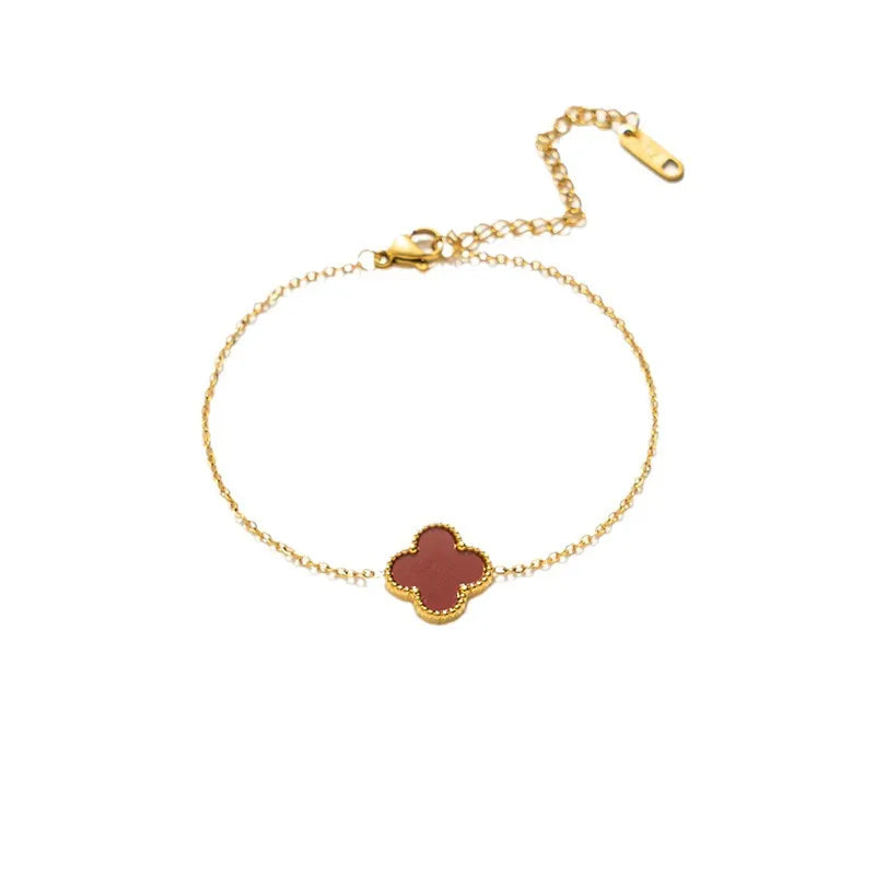 304-Stainless-Steel-18K-Gold-Plated-Elegant-Glam-Luxurious-Plating-Inlay-Four-Leaf-Clover-Acrylic-Rings-Bracelets-Necklace-4.webp