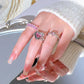 Sweet-Heart-Shape-Butterfly-Alloy-Plating-Inlay-Zircon-Women-s-Open-Rings