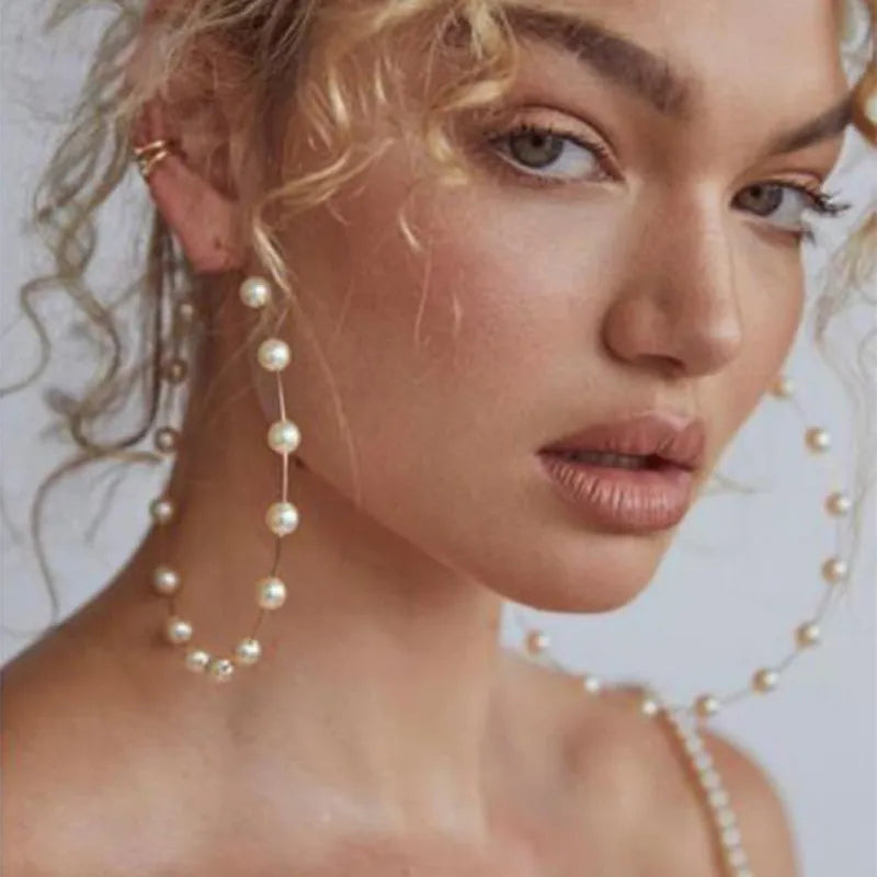 Vintage-Style-Letter-Beaded-No-Inlaid-Earrings