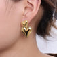 1-Pair-Sweet-Simple-Style-Double-Heart-Plating-304-Stainless-Steel-18K-Gold-Plated-Ear-Studs