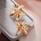 Fashion-Flower-Plating-Alloy-No-Inlaid-Drop-Earrings-3