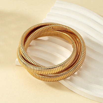 Exaggerated-Solid-Color-Metal-Wholesale-Bangle-3