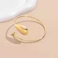 Exaggerated-Simple-Style-Water-Droplets-Solid-Color-Gold-Plated-Iron-Wholesale-Bangle-3