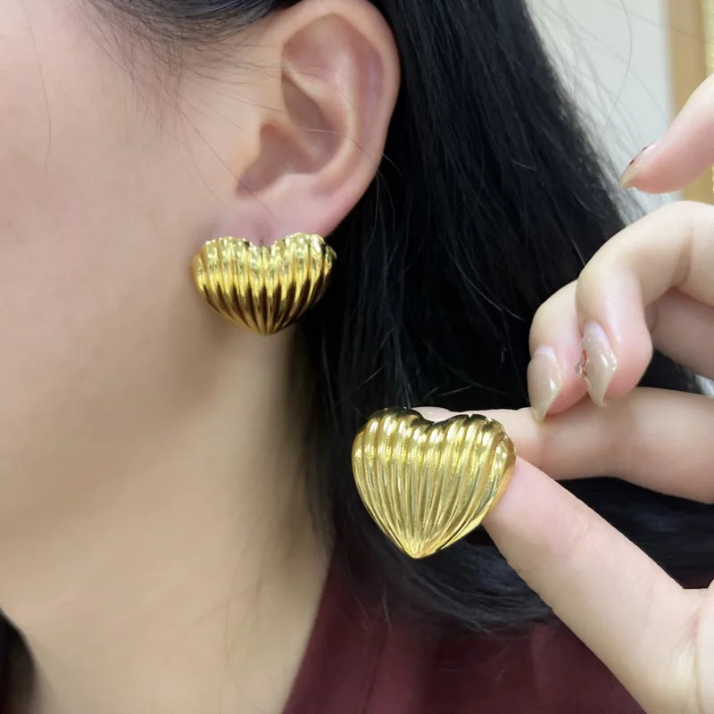 1-Pair-Sweet-Heart-Shape-304-Stainless-Steel-Ear-Studs-6