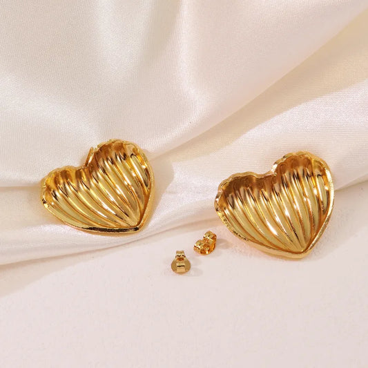 1-Pair-Sweet-Heart-Shape-304-Stainless-Steel-Ear-Studs-9