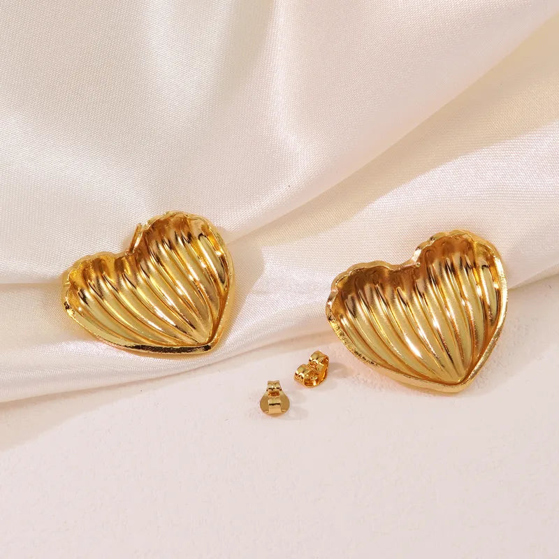 1-Pair-Sweet-Heart-Shape-304-Stainless-Steel-Ear-Studs-9