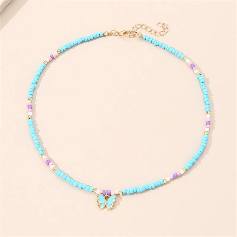 Sweet-Butterfly-Glass-Seed-Bead-Beaded-Women-s-Pendant-Necklace-4