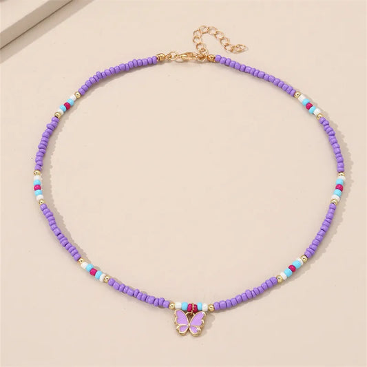 Sweet-Butterfly-Glass-Seed-Bead-Beaded-Women-s-Pendant-Necklace-5