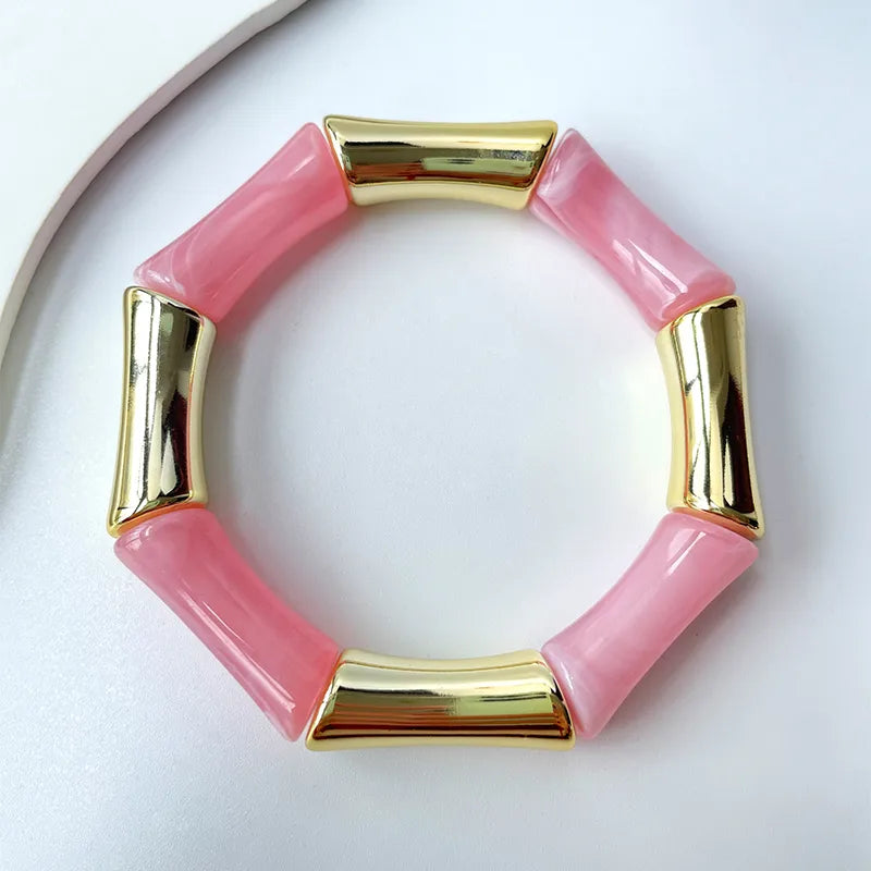 Hawaiian-Beach-Tropical-Semicircle-Arylic-Resin-Bangles-Wholesale-5