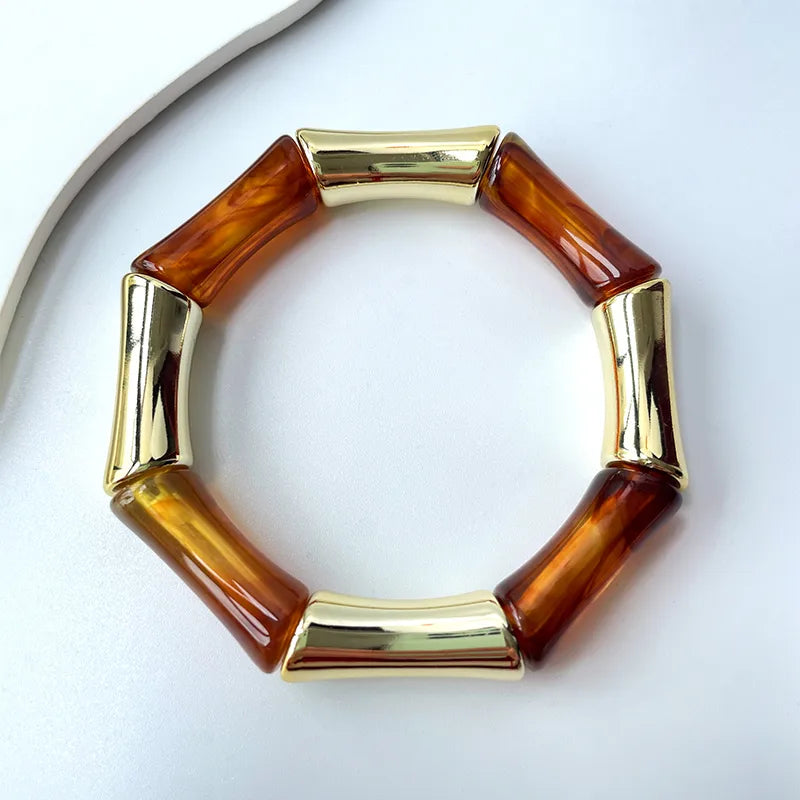 Hawaiian-Beach-Tropical-Semicircle-Arylic-Resin-Bangles-Wholesale-2