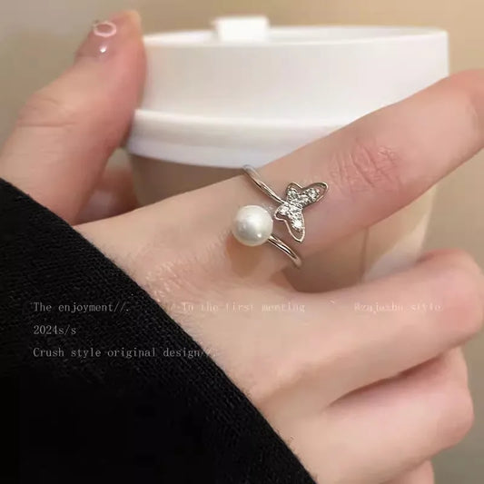 IG-Style-Shiny-Geometric-Heart-Shape-Bow-Knot-Alloy-Inlay-Zircon-Women-s-Open-Rings