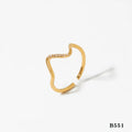 Wholesale-Jewelry-Casual-Waves-Solid-Color-316-Stainless-Steel-Diamond-16K-Gold-Plated-White-Gold-Plated-Gold-Plated-Inlay-Rings