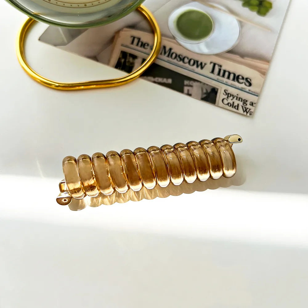 Vacation-Classic-Style-Women-s-Solid-Color-Plastic-Resin-Hair-Tie