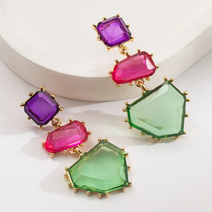 1-Pair-Casual-Vacation-Classic-Style-Irregular-Geometric-Square-Inlay-Alloy-Resin-Gold-Plated-Drop-Earrings-4