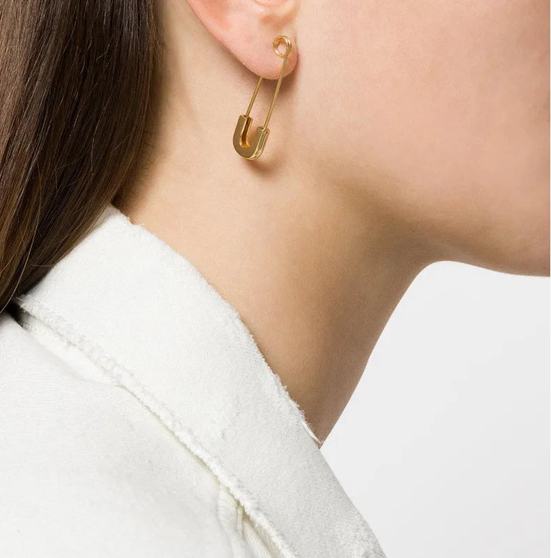 1-Piece-Hip-Hop-Solid-Color-Plating-304-Stainless-Steel-18K-Gold-Plated-Earrings-7