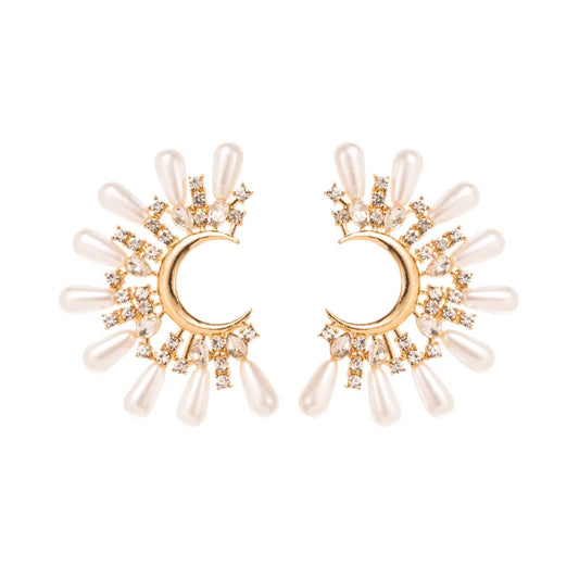 1-Pair-Fashion-C-Shape-Inlay-304-Stainless-Steel-Pearl-Zircon-Ear-Studs-4