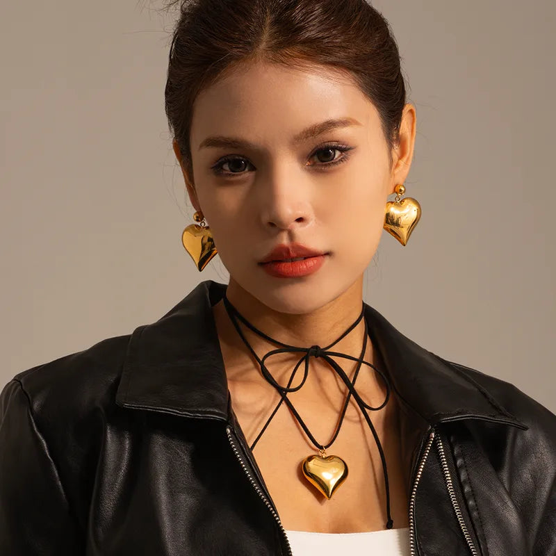 Wholesale-Jewelry-Simple-Style-Love-Stainless-Steel-18K-Gold-Plated-Plating-Necklace-4