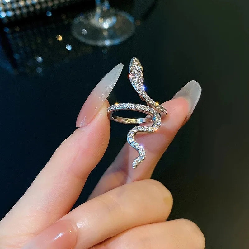 Ig-Style-Shiny-Owl-Snake-Butterfly-Alloy-Plating-Inlay-Rhinestones-Unisex-Rings-3