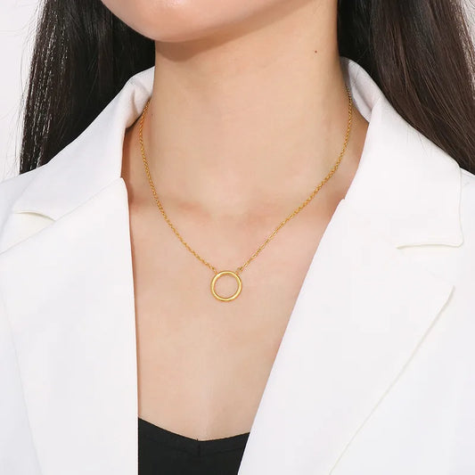 PVD-Coated-18K-Gold-Plated-Round-Stainless-Steel-Titanium-Steel-Simple-Style-Waterproof-Non-Tarnish-Stainless-Steel-Pendant-Necklace-8