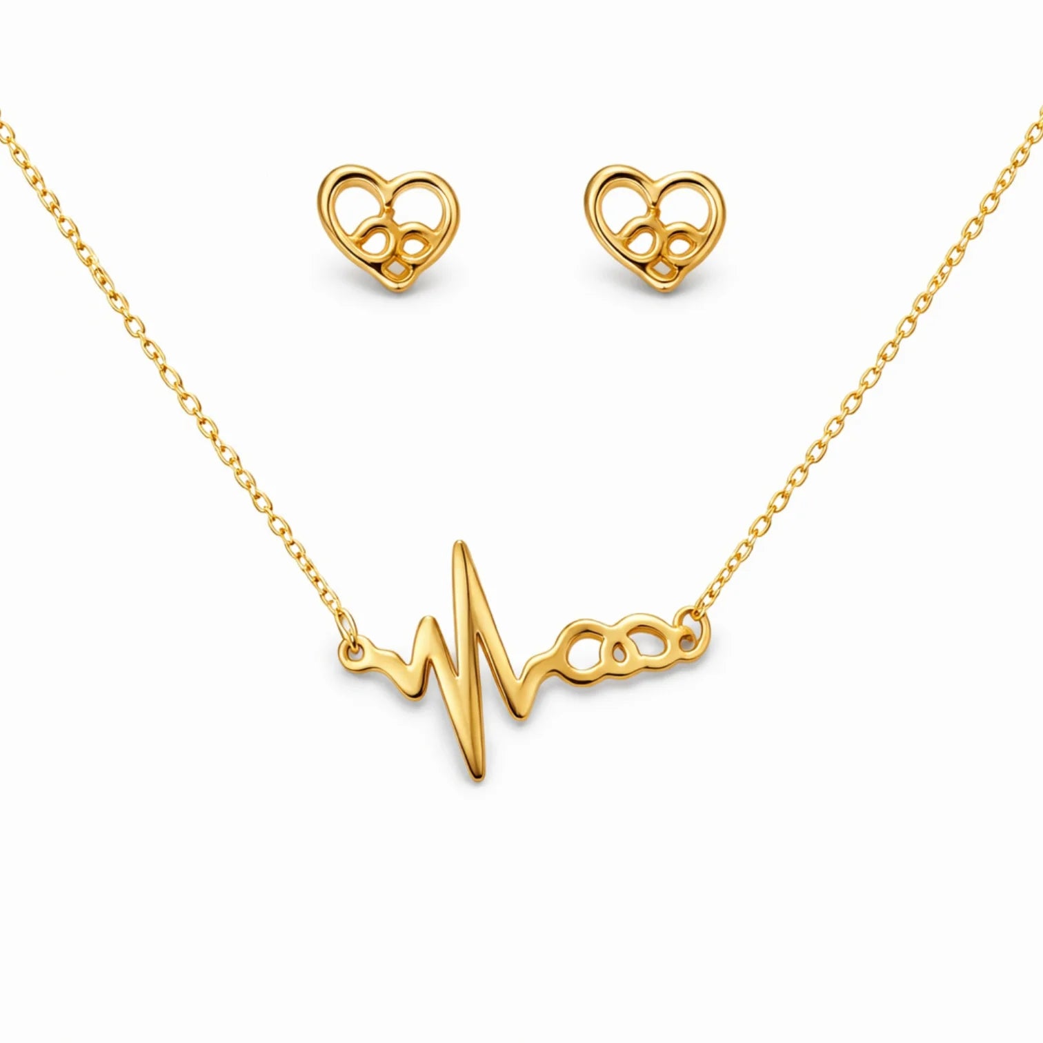 Heartbeat Infinity Necklace-