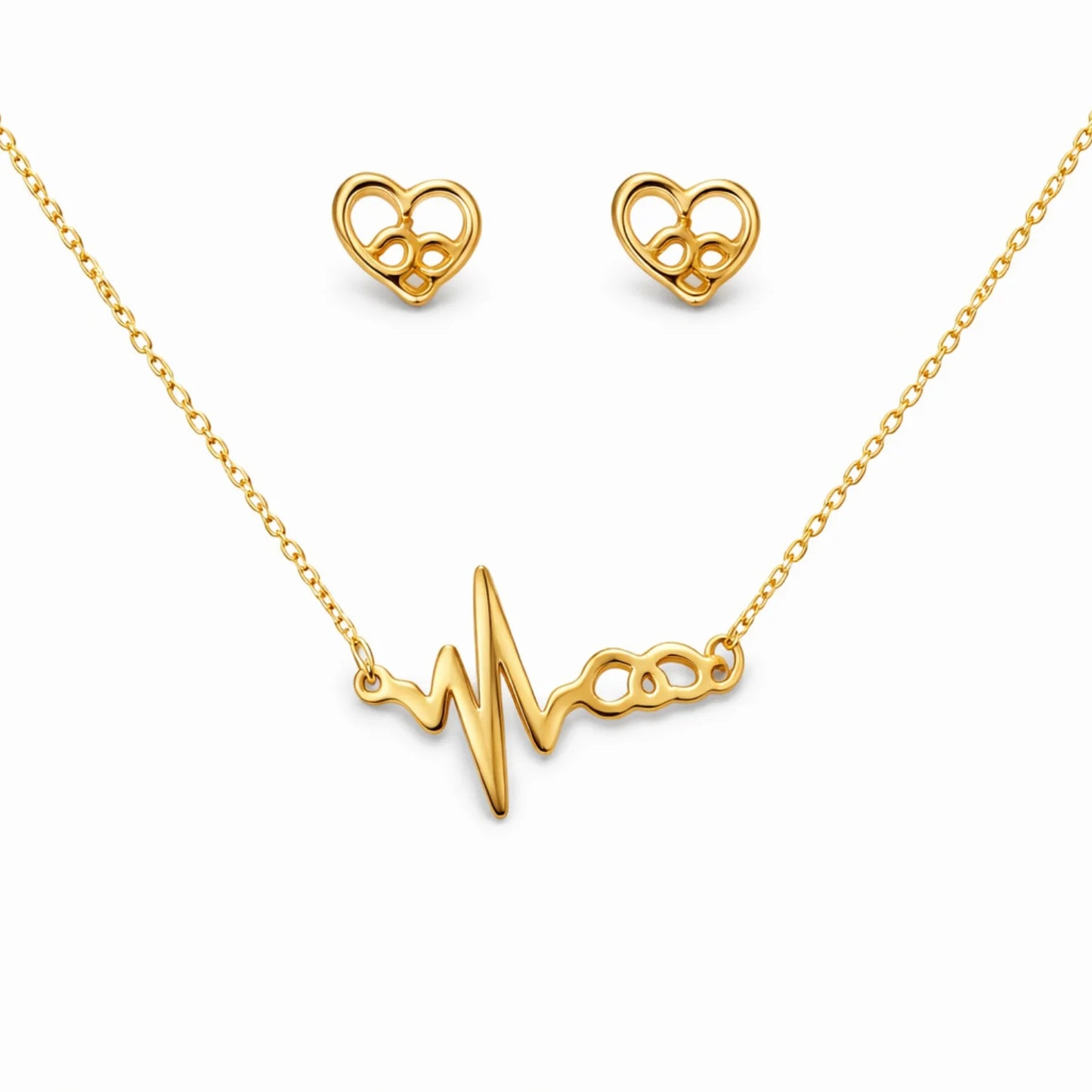 Heartbeat Infinity Necklace-