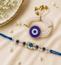 Evil Eye Bhai Bhabhi Rakhi Set