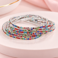 basic geometric zircon rhinestones women's bracelets 1 piece