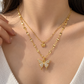 Butterfly Double Layer Necklace