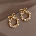 Bow Round Studs
