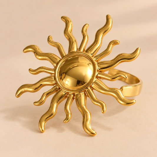 Bright Sun Adjustable Ring
