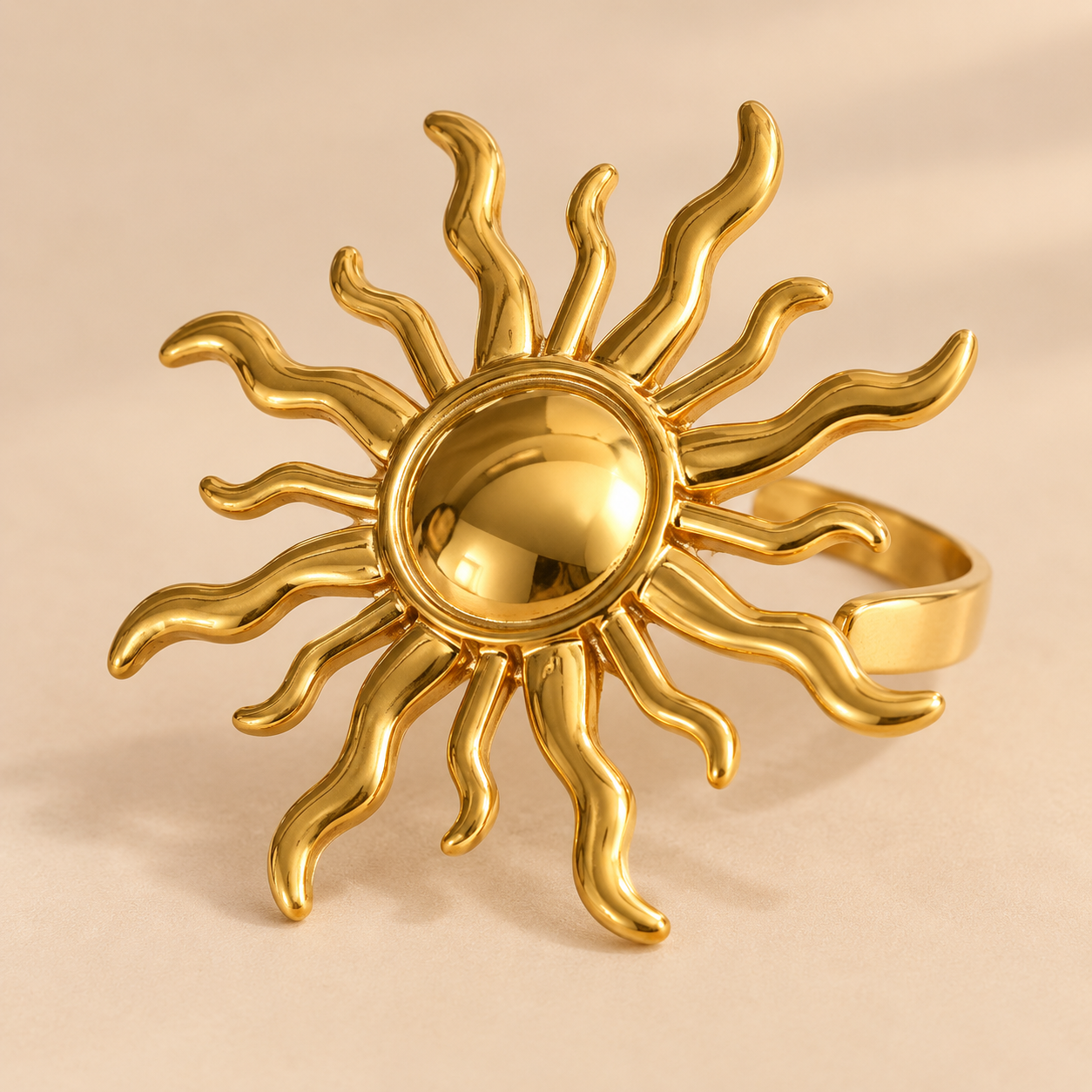 Bright Sun Adjustable Ring