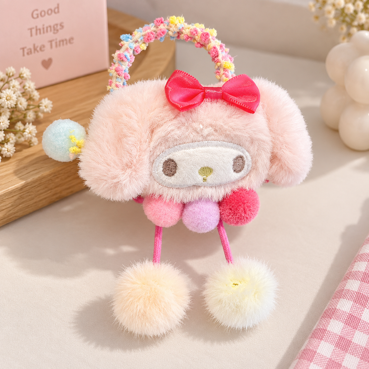 Colorful Hair Ball Head Rope