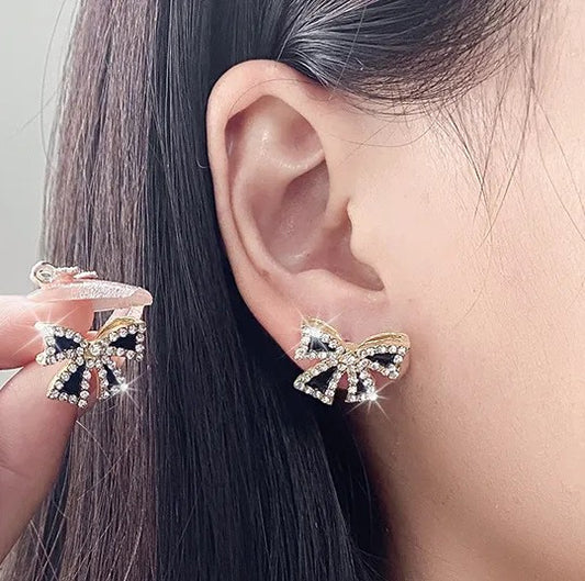 Black Bow Studs