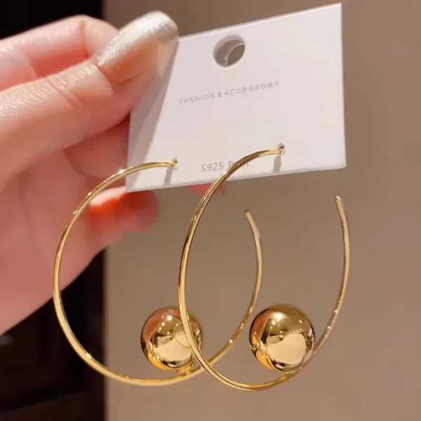 Streetwear Ball Statement Hoops - Image 3