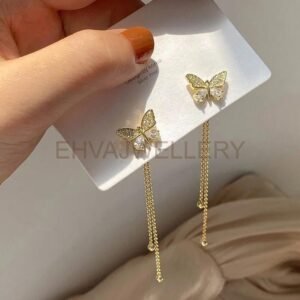 cart 2 Pretty Butterfly chain Long Earrings🦋