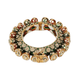 Rajwadi kada, pacheli, adjustable Bangle. Multicolor, pack of 2