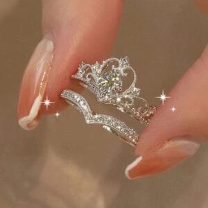 Crown Double Rings👑