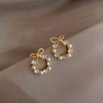 Bow Round Studs