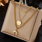 Vintage Style Layered steel Chain For Women and Girls